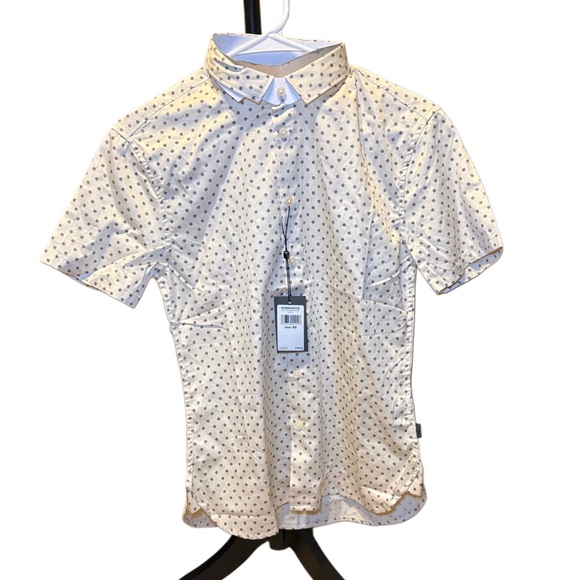 John Varvatos Other - John Varvatos Off-White Patterned Button Down Shirt